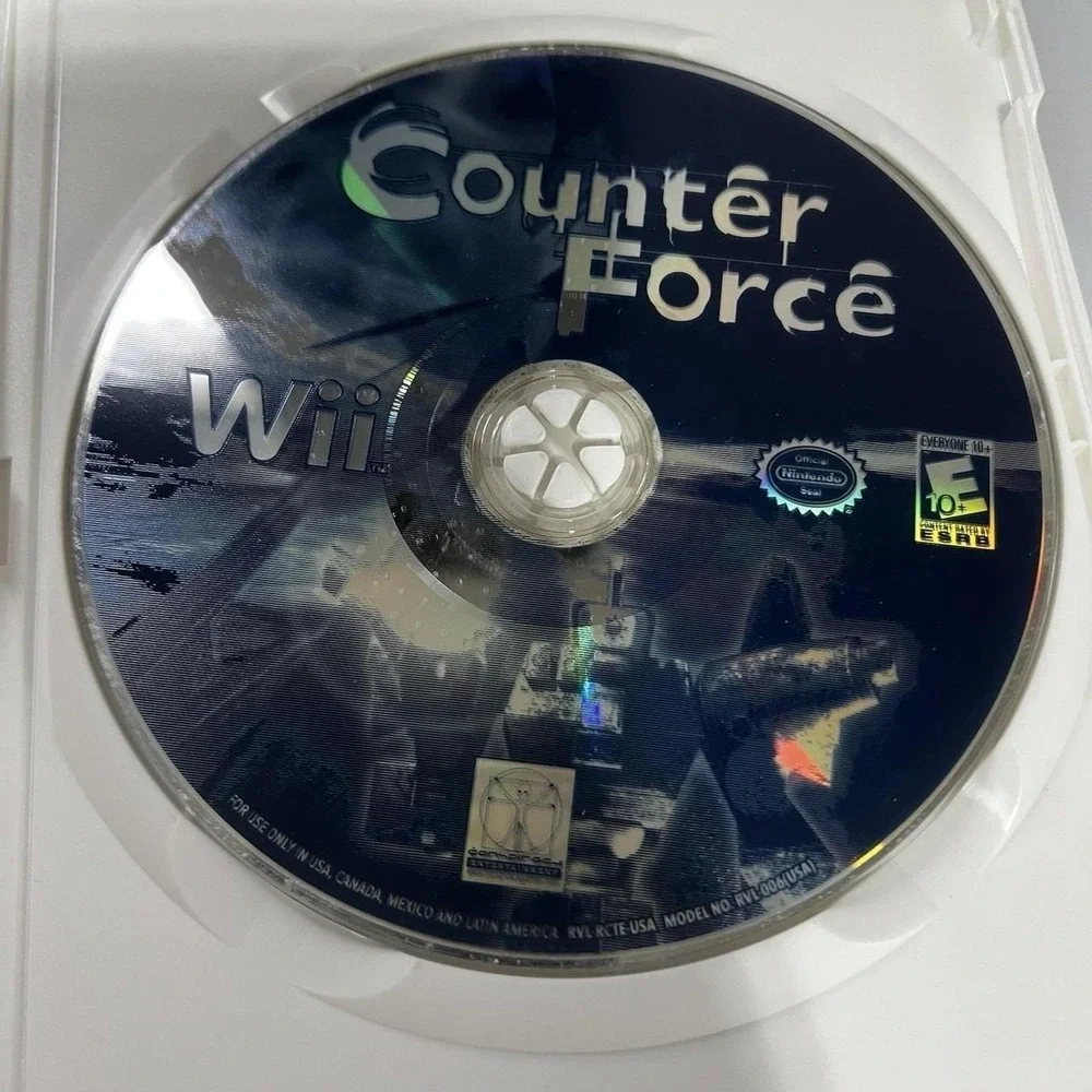 Counter Force (Nintendo Wii, 2007) Complete with Manual, Case, and Game Disc
